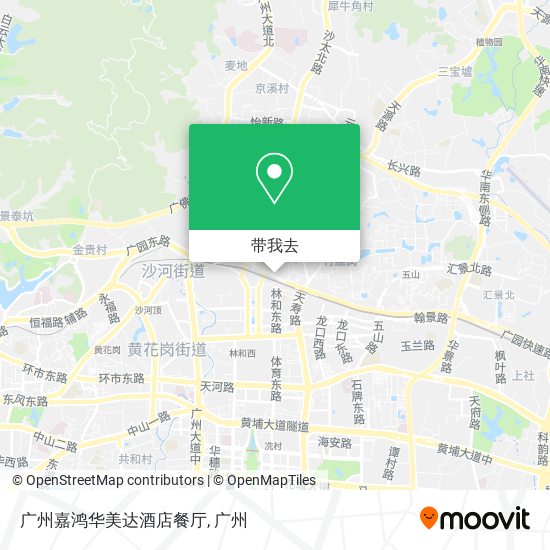 广州嘉鸿华美达酒店餐厅地图