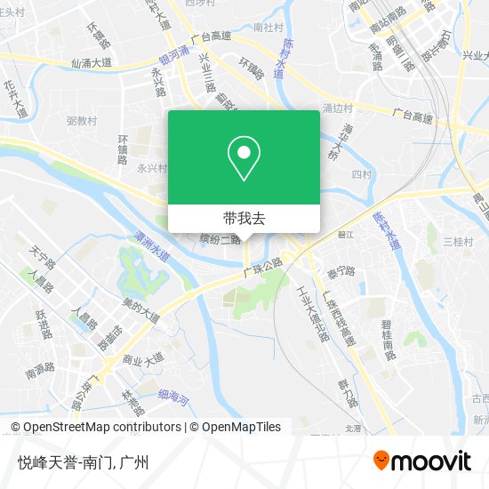 悦峰天誉-南门地图