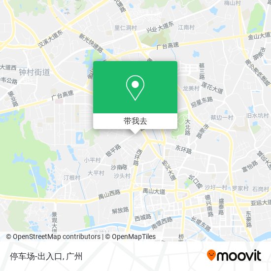 停车场-出入口地图