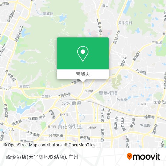 峰悦酒店(天平架地铁站店)地图
