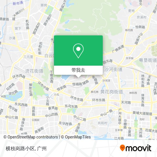 横枝岗路小区地图