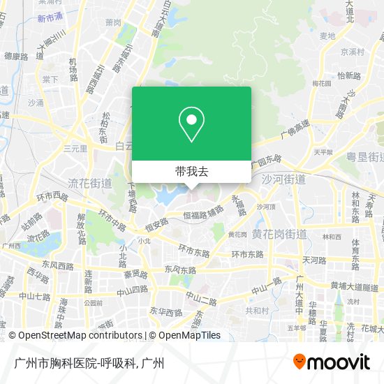 广州市胸科医院-呼吸科地图
