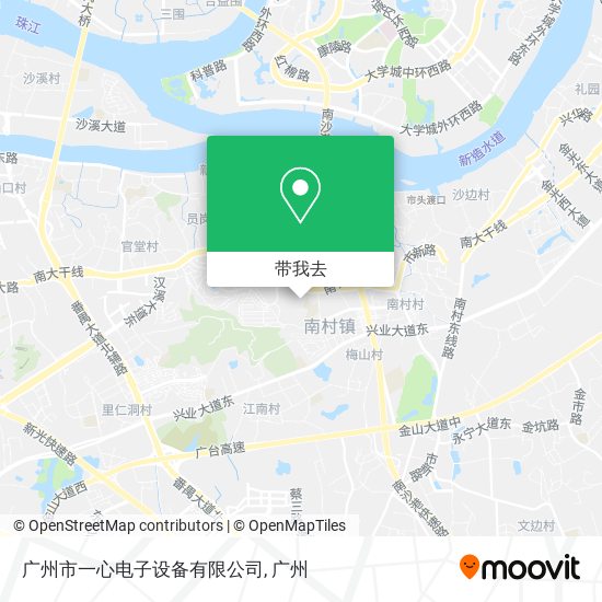 广州市一心电子设备有限公司地图