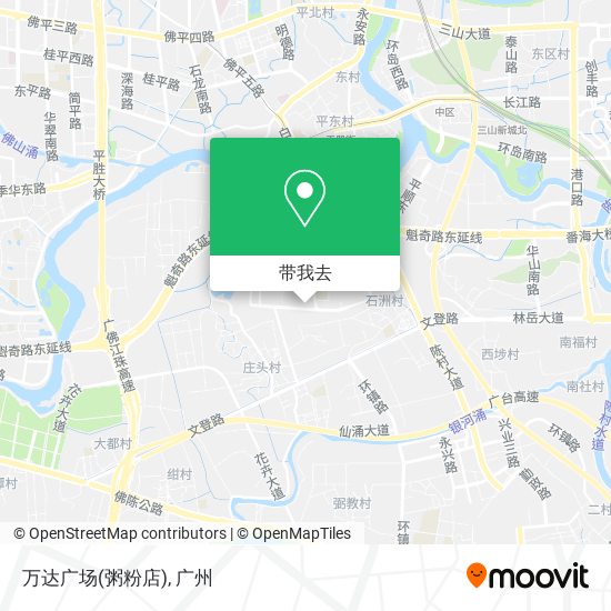 万达广场(粥粉店)地图