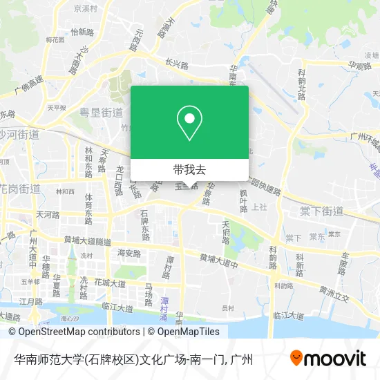 华南师范大学(石牌校区)文化广场-南一门地图