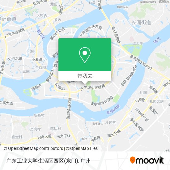 广东工业大学生活区西区(东门)地图