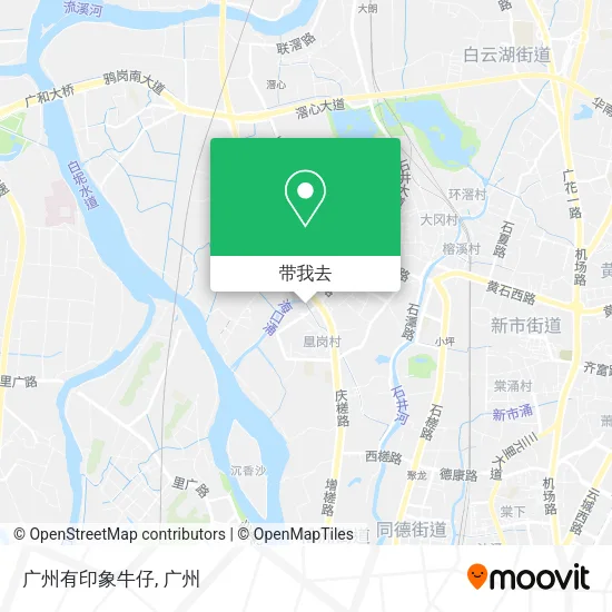广州有印象牛仔地图