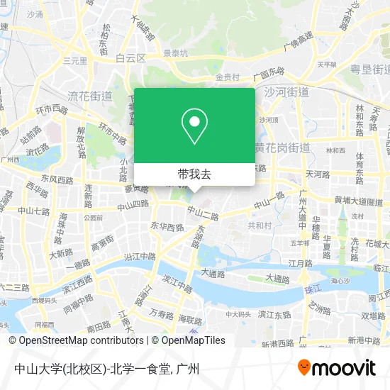 中山大学(北校区)-北学一食堂地图
