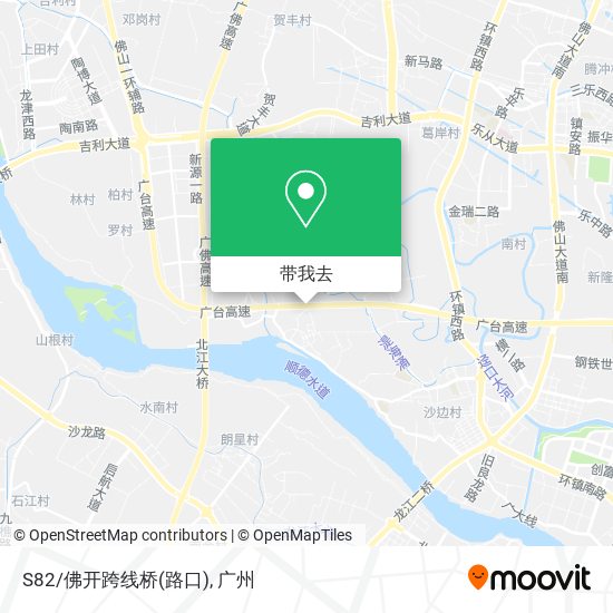S82/佛开跨线桥(路口)地图