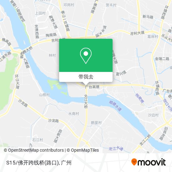 S15/佛开跨线桥(路口)地图