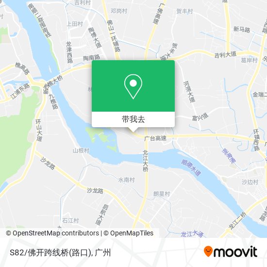 S82/佛开跨线桥(路口)地图