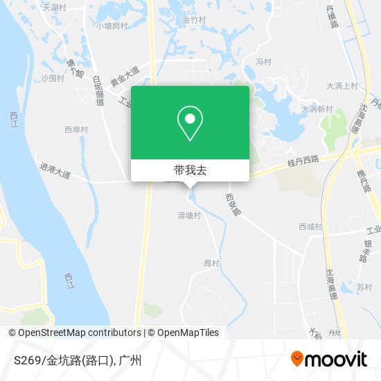 S269/金坑路(路口)地图