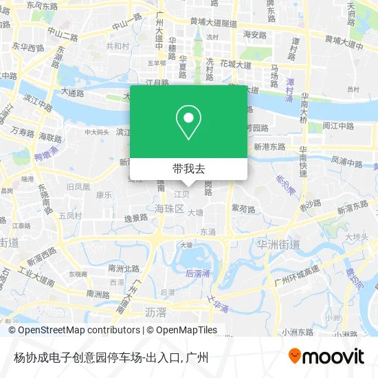 杨协成电子创意园停车场-出入口地图