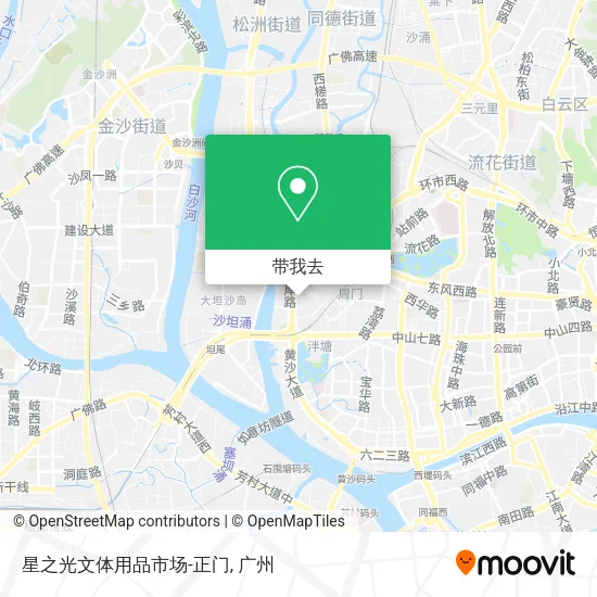 星之光文体用品市场-正门地图