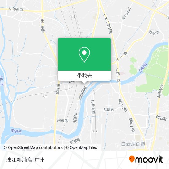 珠江粮油店地图