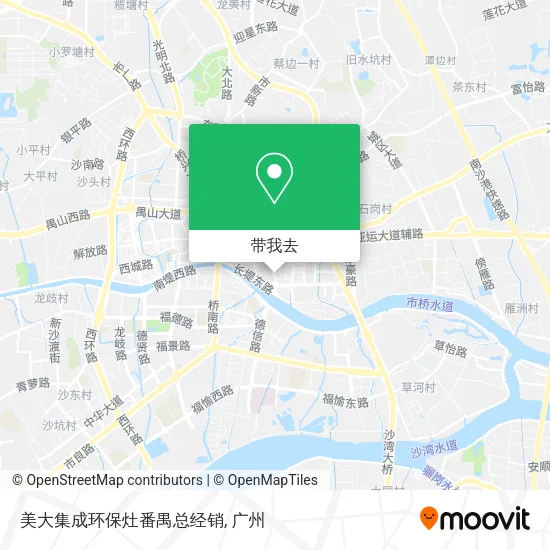 美大集成环保灶番禺总经销地图