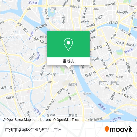 广州市荔湾区伟业织带厂地图