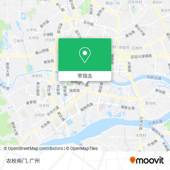 农校南门地图
