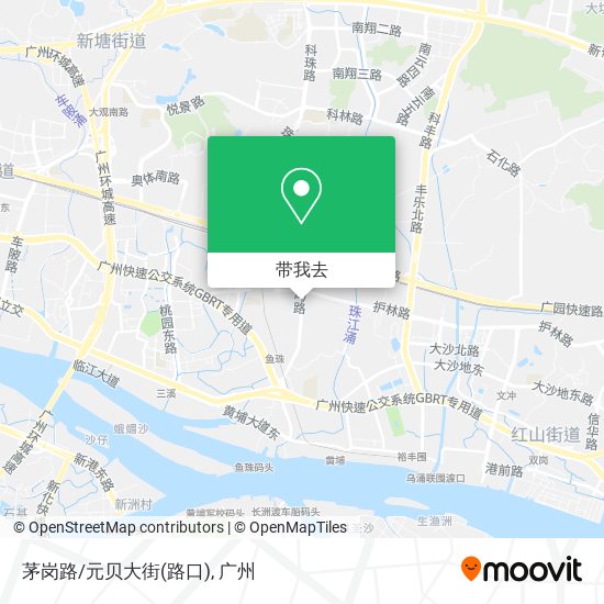 茅岗路/元贝大街(路口)地图