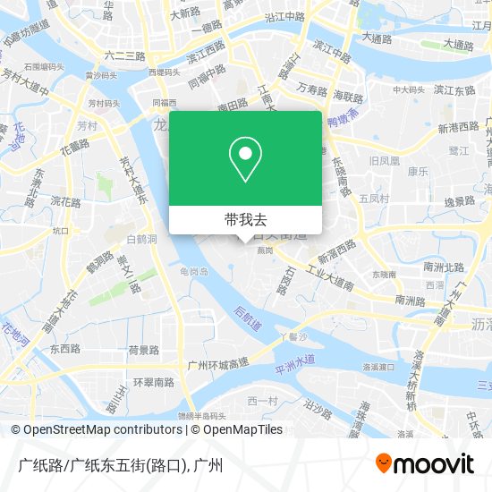 广纸路/广纸东五街(路口)地图