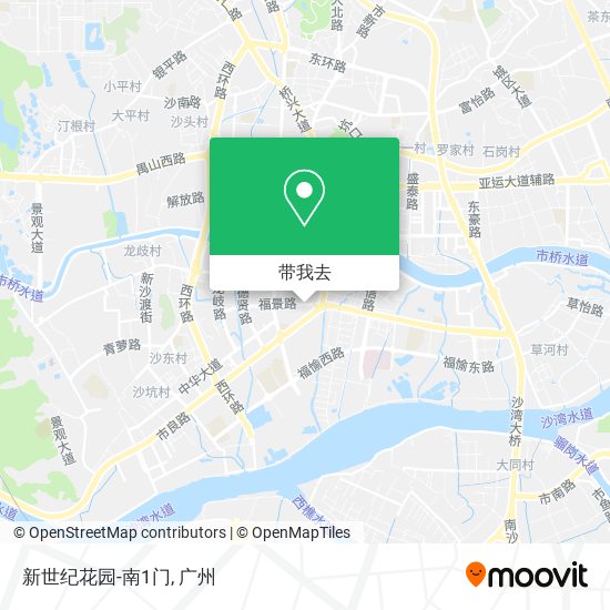 新世纪花园-南1门地图