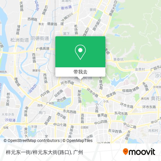 梓元东一街/梓元东大街(路口)地图