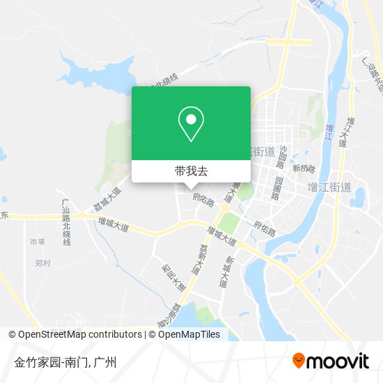 金竹家园-南门地图