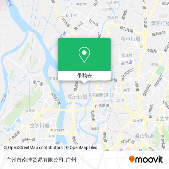 广州市南沣贸易有限公司地图