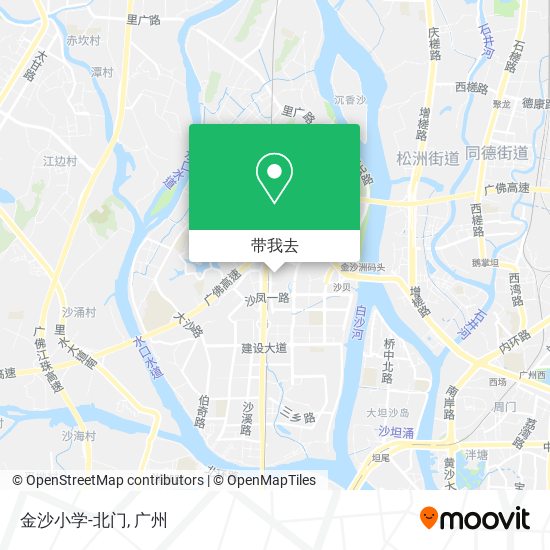 金沙小学-北门地图