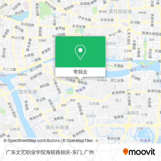 广东文艺职业学院海联路校区-东门地图