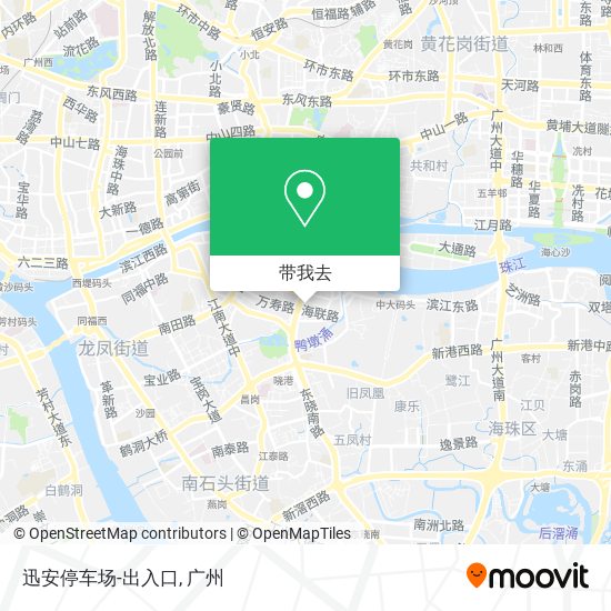 迅安停车场-出入口地图