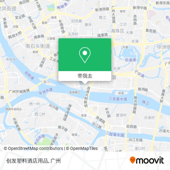 创发塑料酒店用品地图