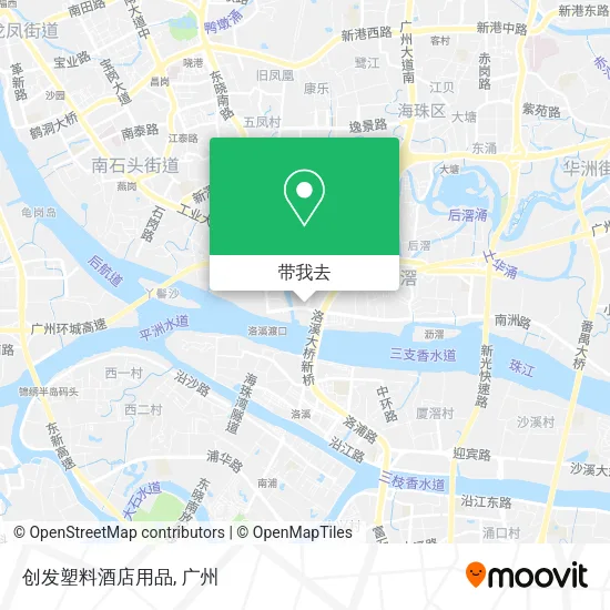 创发塑料酒店用品地图