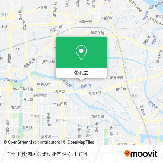 广州市荔湾区新威线业有限公司地图