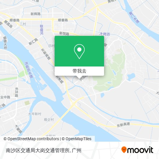 南沙区交通局大岗交通管理所地图
