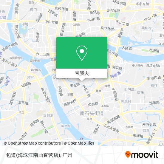 包道(海珠江南西直营店)地图