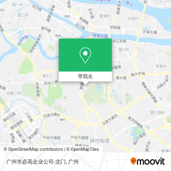 广州市必高企业公司-北门地图