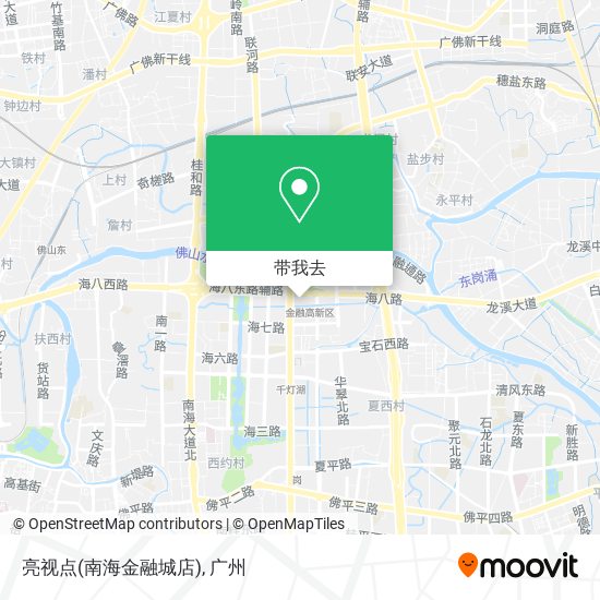 亮视点(南海金融城店)地图