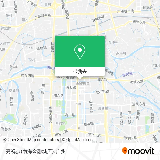 亮视点(南海金融城店)地图