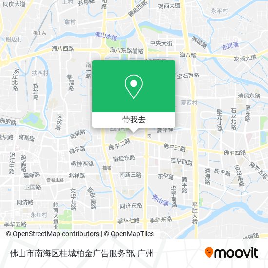 佛山市南海区桂城柏金广告服务部地图