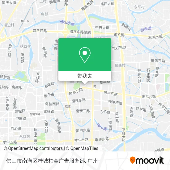 佛山市南海区桂城柏金广告服务部地图