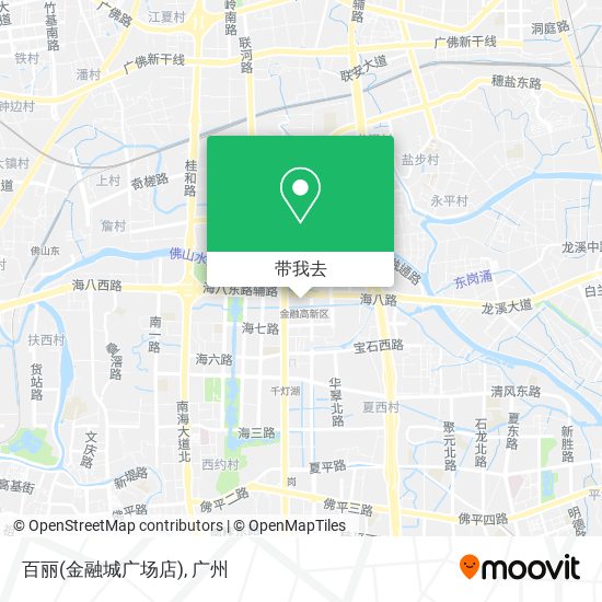 百丽(金融城广场店)地图