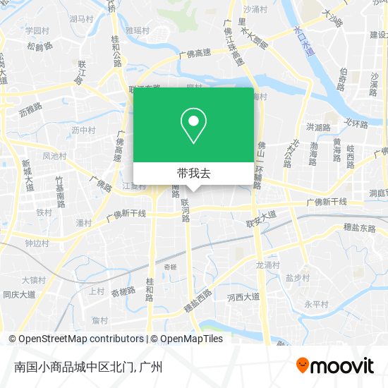 南国小商品城中区北门地图
