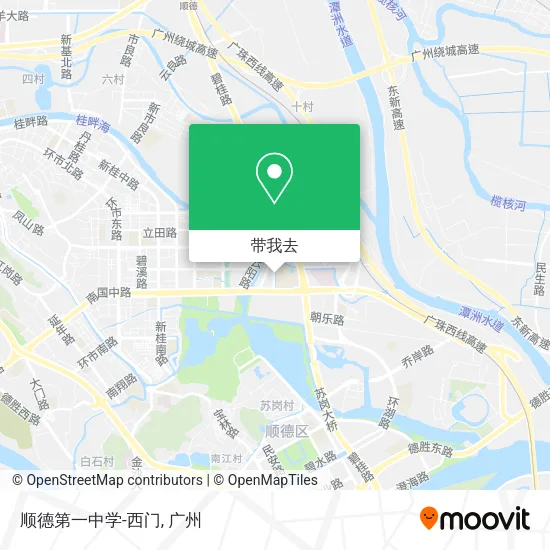 顺德第一中学-西门地图