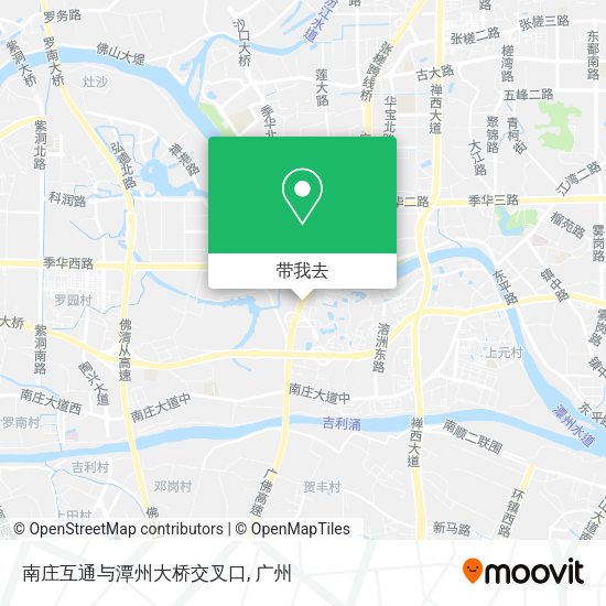 南庄互通与潭州大桥交叉口地图