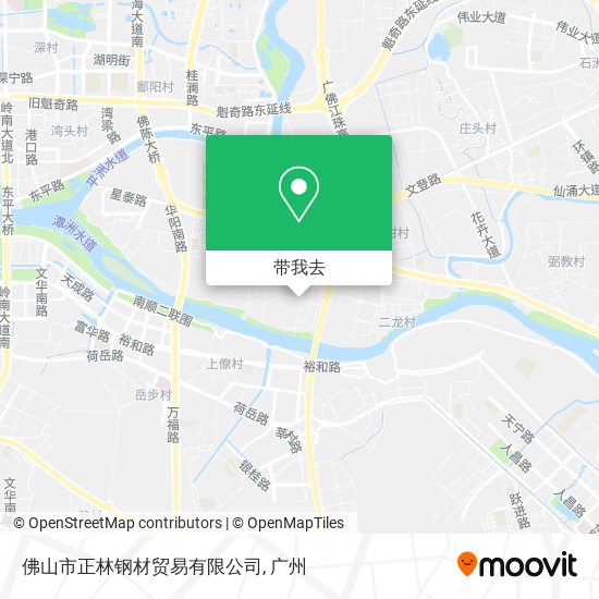 佛山市正林钢材贸易有限公司地图