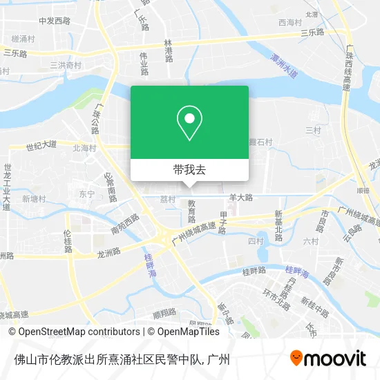 佛山市伦教派出所熹涌社区民警中队地图