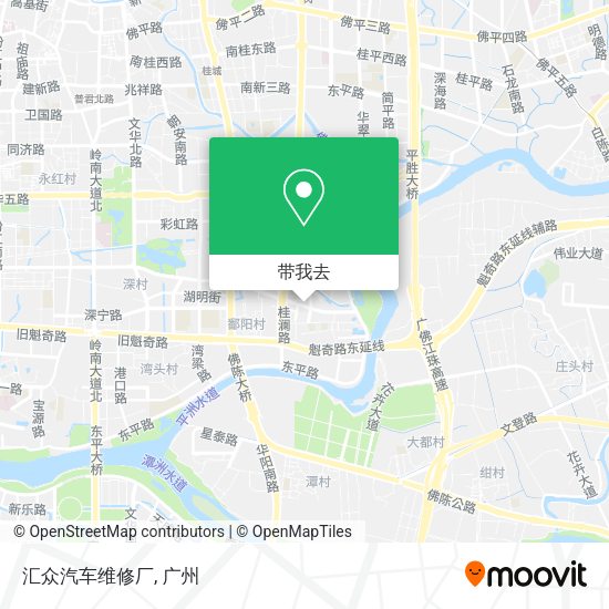 汇众汽车维修厂地图