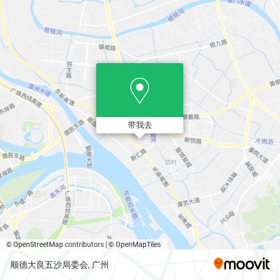 顺德大良五沙局委会地图