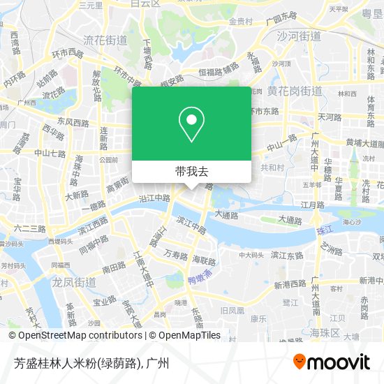 芳盛桂林人米粉(绿荫路)地图